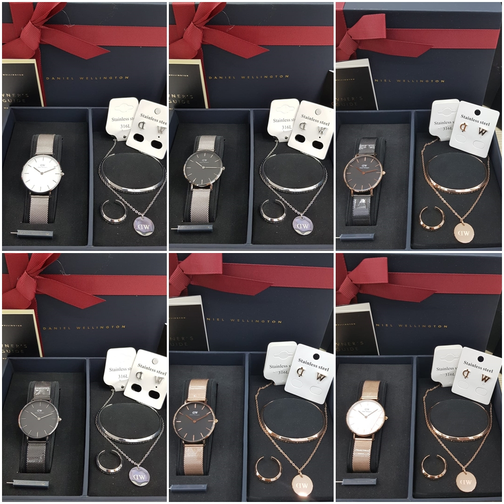 Jam Tangan Wanita Set Kalung Daniel Wellington
