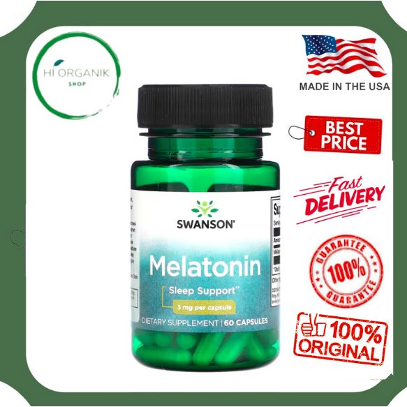 Swanson Melatonin 3 mg 60 Capsules