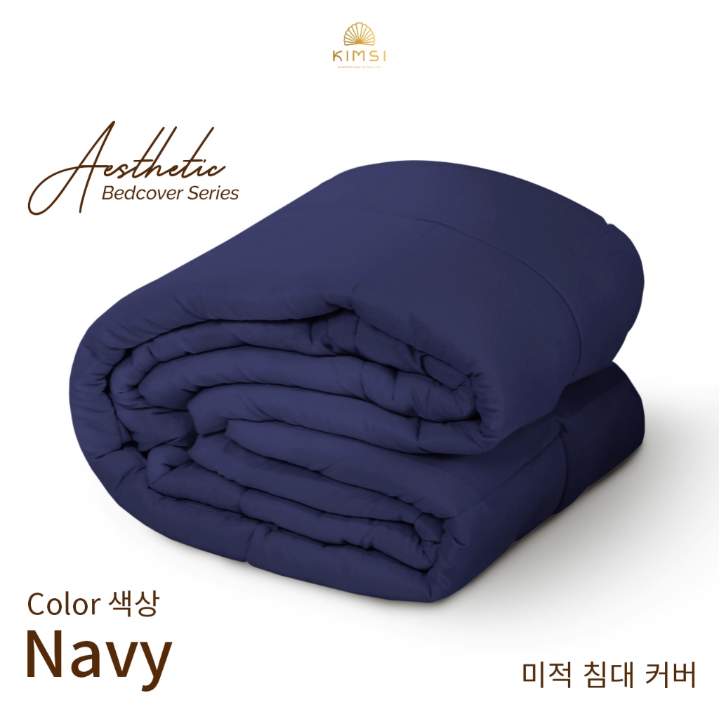 Bedcover Bed Cover Only Selimut Katun Polos Aesthetic Single Double Ala Drakor 120x200/140x200/160x2
