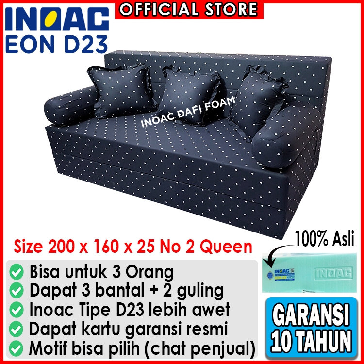 Sofabed Inoac 200x160x25 nomor 2 Queen busa Inoac EON D23 original garansi 10 tahun kasur busa kasur