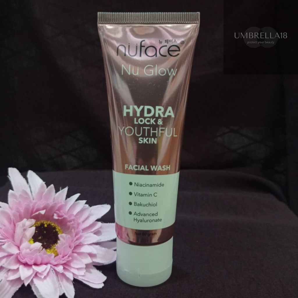 NUFACE Nu Glow Hydra Lock & Youthful Skin Facial Wash 80g/Pembersih Wajah/Sabun Wajah Nuface/Pencuci
