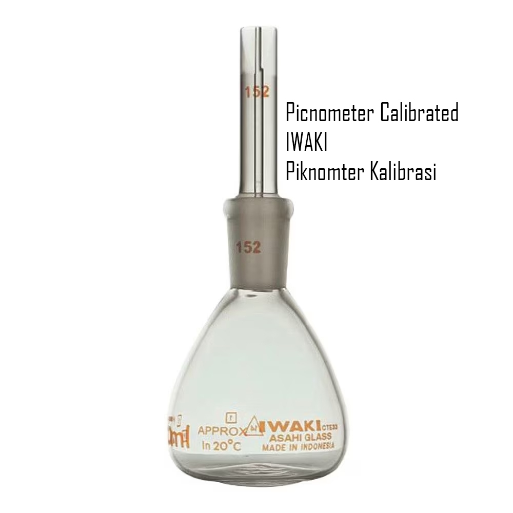 Piknometer 10ml kalibrasi IWAKI Picnometer calibrated