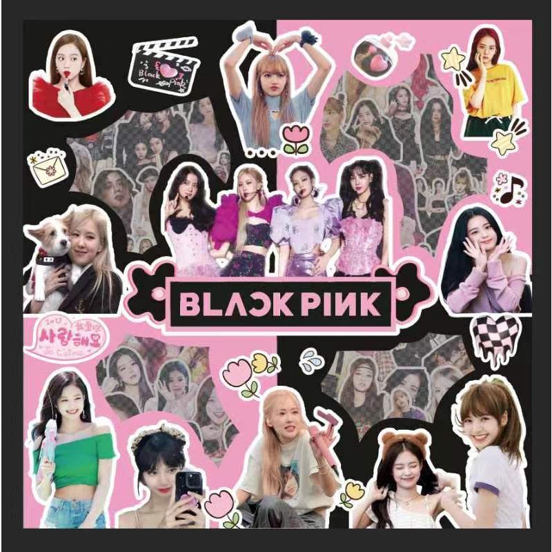 

100 Lembar Sticker Blackpink Super Cute Korea Waterproof Anti air Per BOX