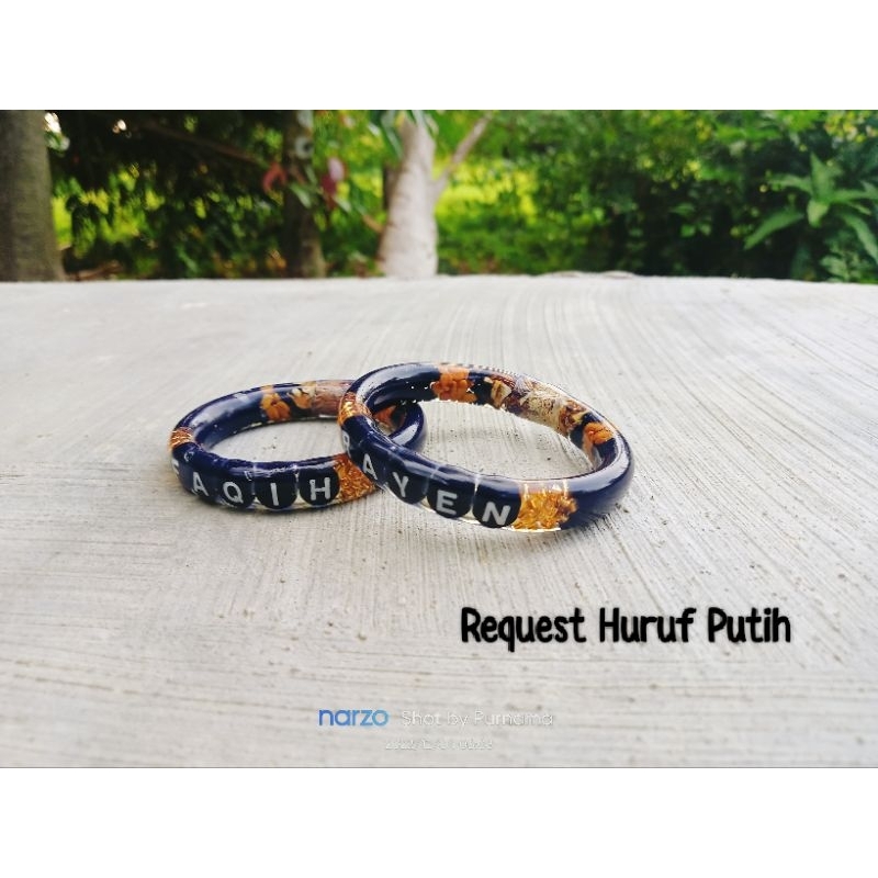 Gelang dlingo bengle hitam mix gold