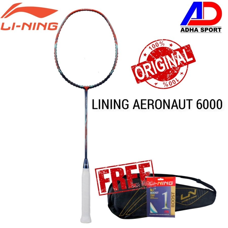 Raket Badminton Lining Aeronaut 6000 Raket Bulutangkis Original ADHA SPORT STORE