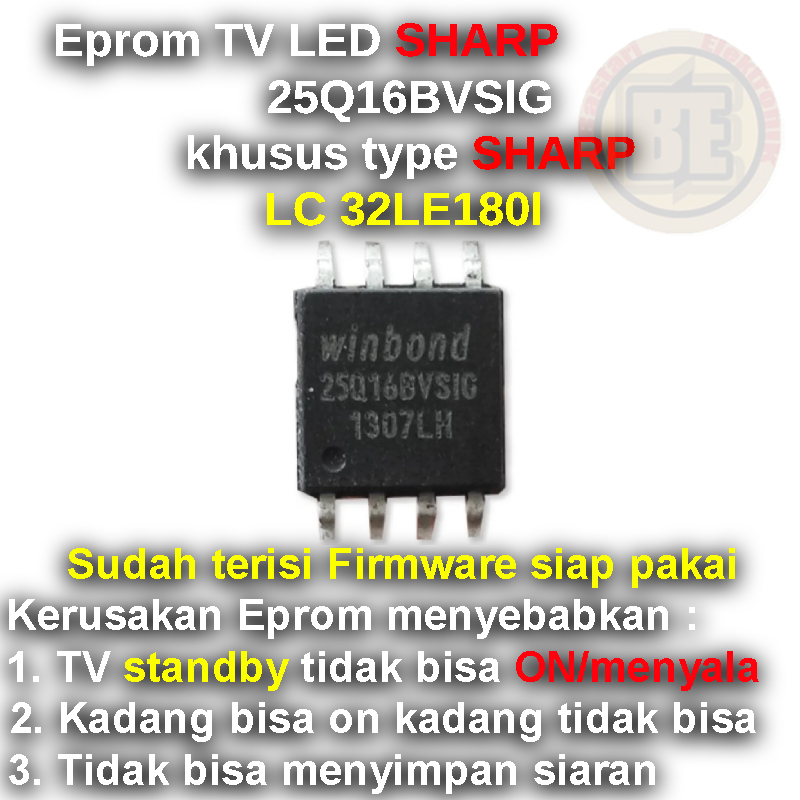 Ic Eprom Firmware TV SHARP 32LE180I