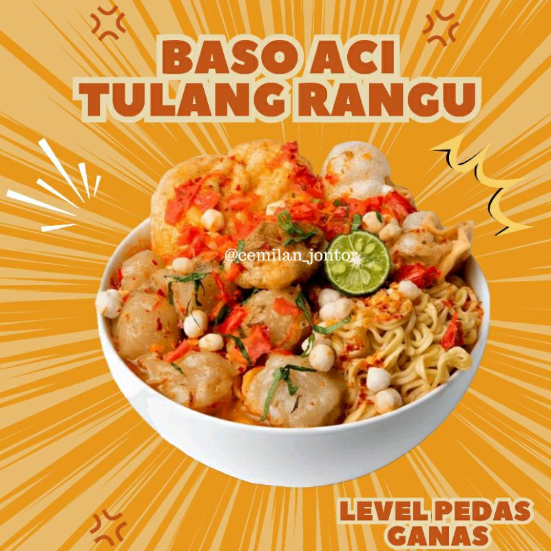 

Baso Aci tulang rangu / boci instan / bakso Aci
