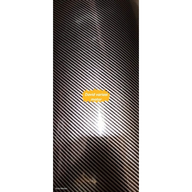 Stiker Karbon Silver / Stiker. karbon Model Celup L50cm