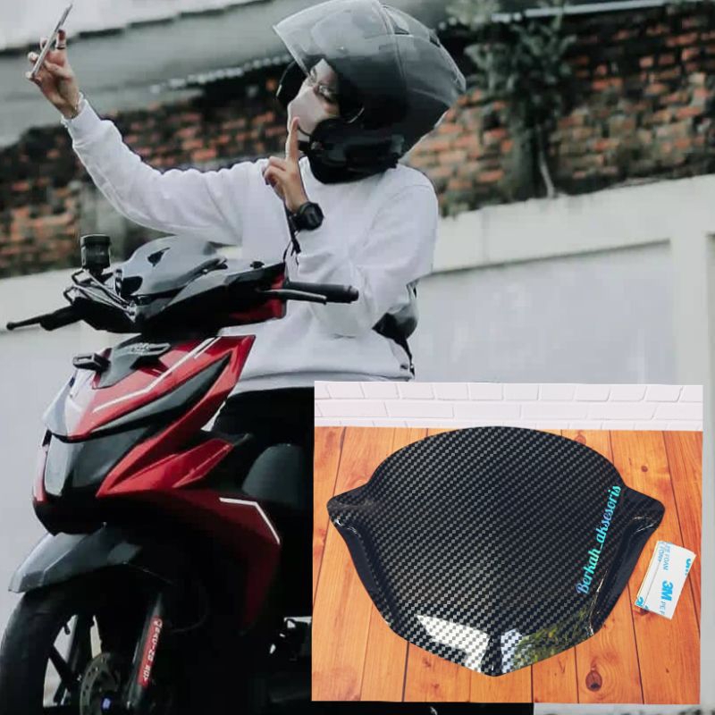 VISOR CARBON HONDA  BEAT FI 2013-2014-2015