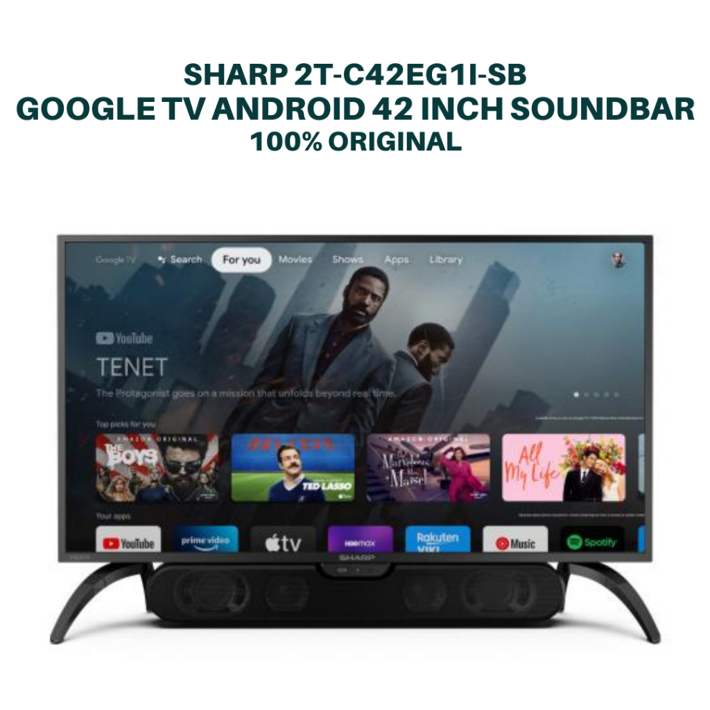 SHARP 2T-C42EG1I-SB google tv android 42 inch tv digital