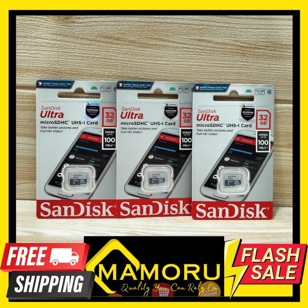MEMORI CARD SANDISK ULTRA CLASS 10 32GB