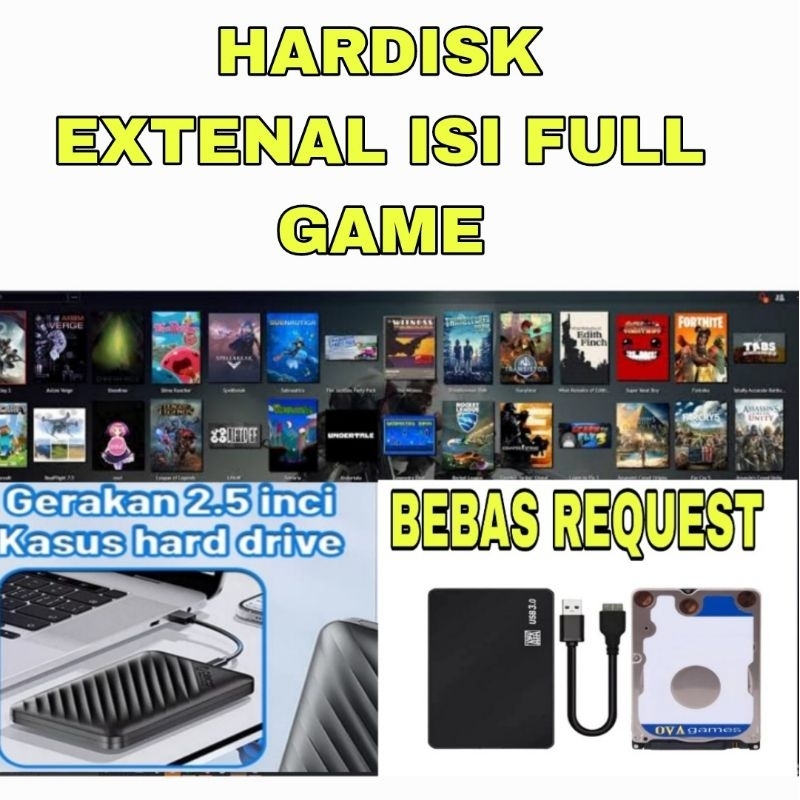 Hdd EXTERNAL ISI FULL GAME PC