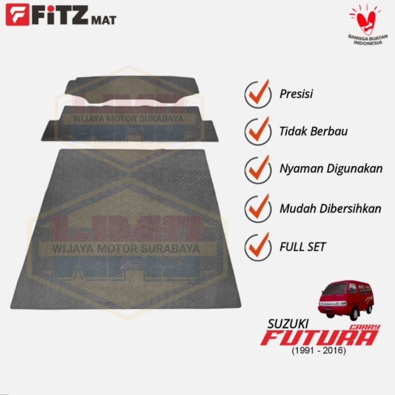 Karpet Lantai Mobil Futura Minibus 1set by FITZMAT