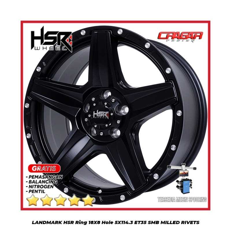 Velg Mobil Terbaru Hsr Landmark Ring 18 Cocok Buat Xpander Rush Terios Hrv Crv Dll