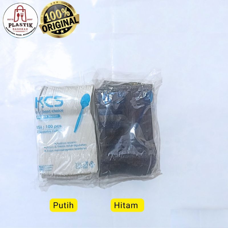SENDOK MAKAN KCS / SENDOK PUTIH CAP KCS / SENDOK ISI 100