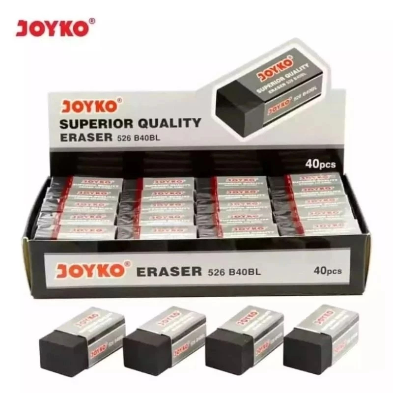 

Eraser / Penghapus Kecil JOYKO Hitam (1 Pack/40 Pcs)