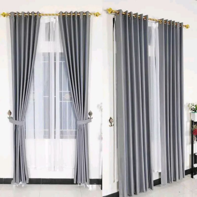 GORDEN BLACKOUT DOFF IMPORT POLOS  6 GELOMBANG UAP GORDEN JENDELA GORDEN RUMAH GORDEN TEBAL PREMIUM