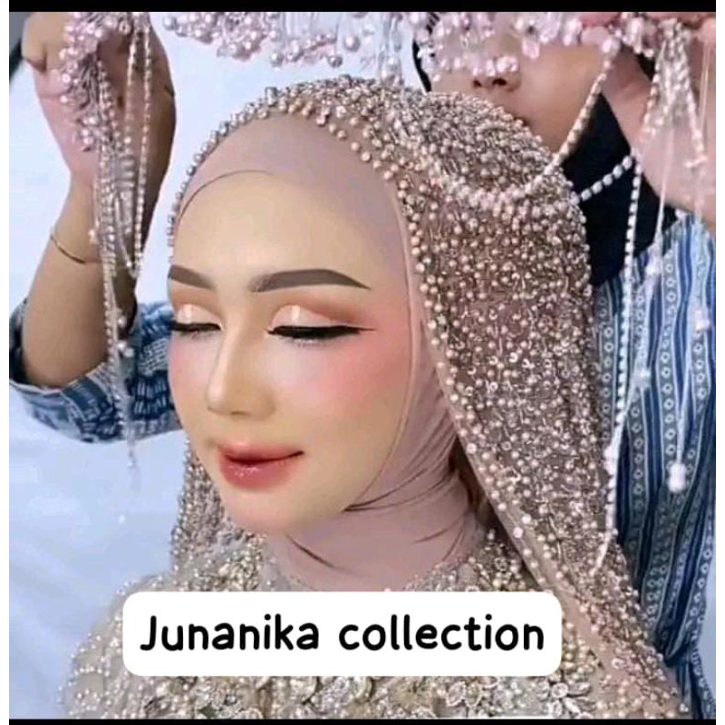 Slayer Mutiara/ Slayer Akad/ Hijab Pengantin/ Jilbab Pengantin