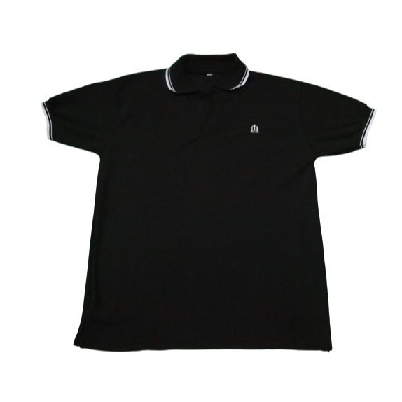 Polo Shirt Black List White Lacoste Pique Premium