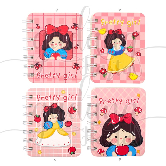

Notebook A7 Spiral Snow White Chibi Buku Tulis Motif Putri Apel GH 308306