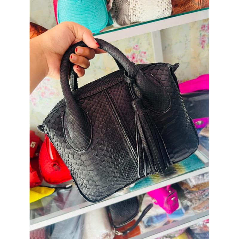 Tas cantik kulit asli kulit ular asli snake skin original