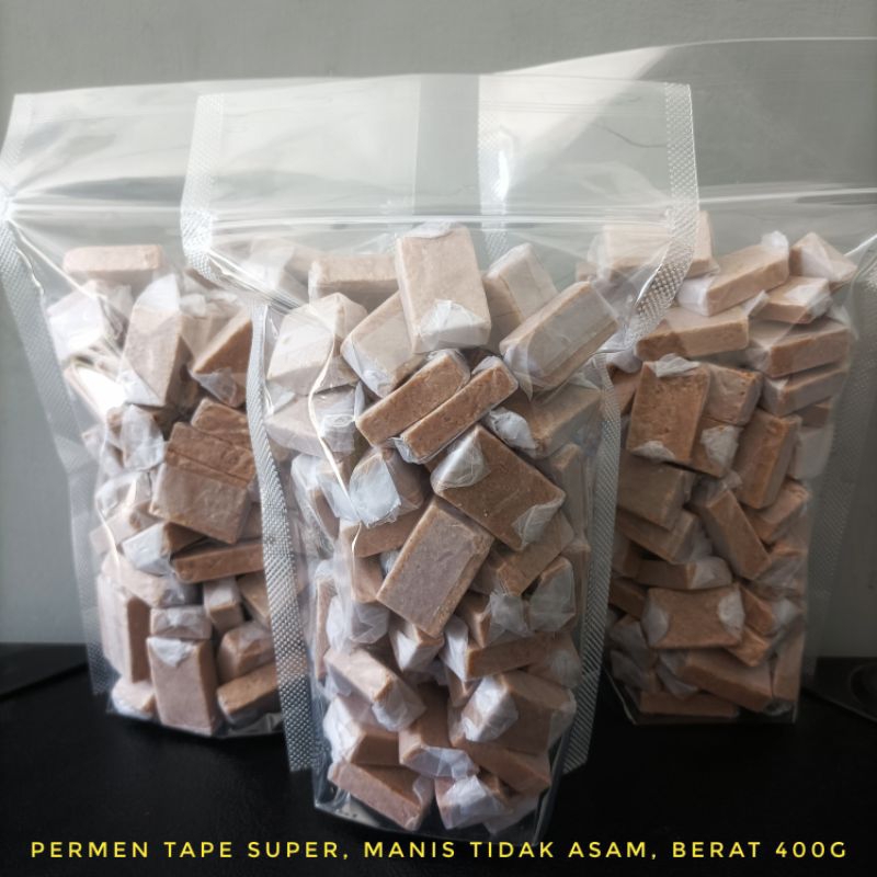 

permen tape super, suwar suwir, rasa manis, 400g