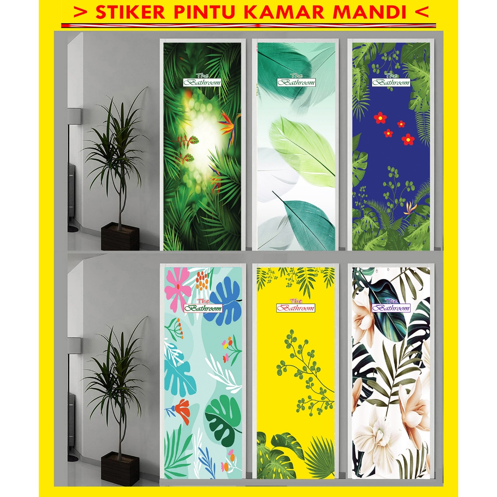 STIKER PINTU KAMAR MANDI, STIKER PINTU TOILET/WC, WALLPAPER PINTU