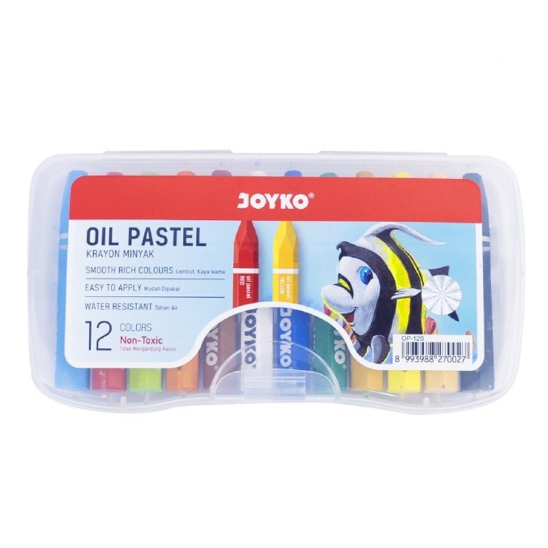 

Crayon Krayon Minyak Oil Pastel Joyko 12 Warna OP-12S