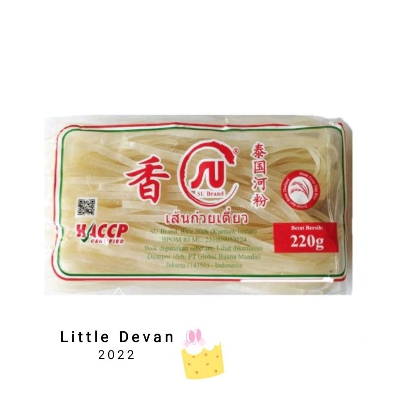 

Kwetiau Mi Tiau keting SU Brand 250 gr HACCP √