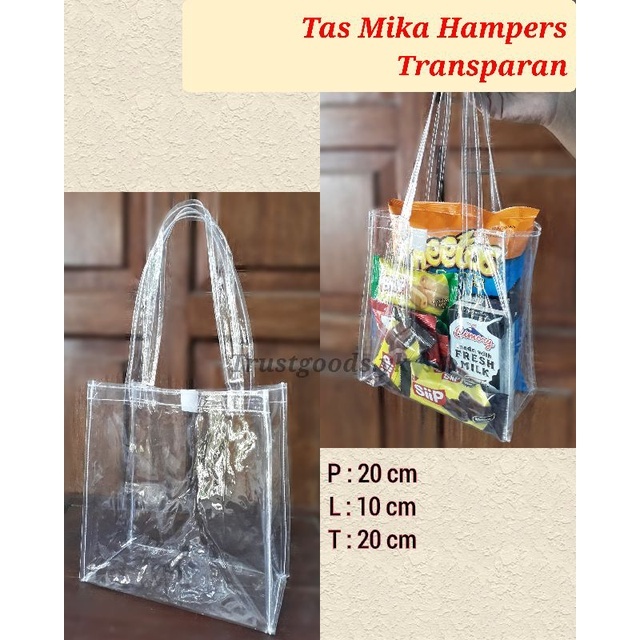 

Tas Mika Transparant Premium tas hampers transparan tar transparan tas bento bekal ulang tahun