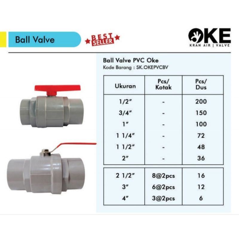 OKE stop kran pvc ukuran 1/2 stop kran 1/2 dim stop kran 1/2 inch stop kran 1/2" stop kran plastik
