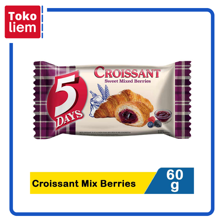 

5 Days Croissant Mix Berries 60G