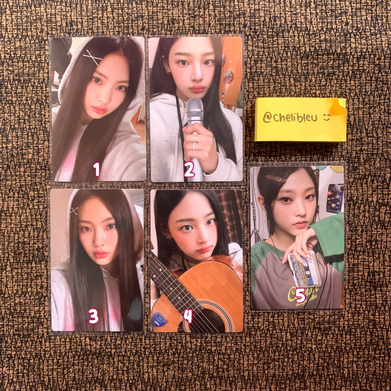 New Jeans Minji Haerin Hyein Bunnies Camp PC Photocard