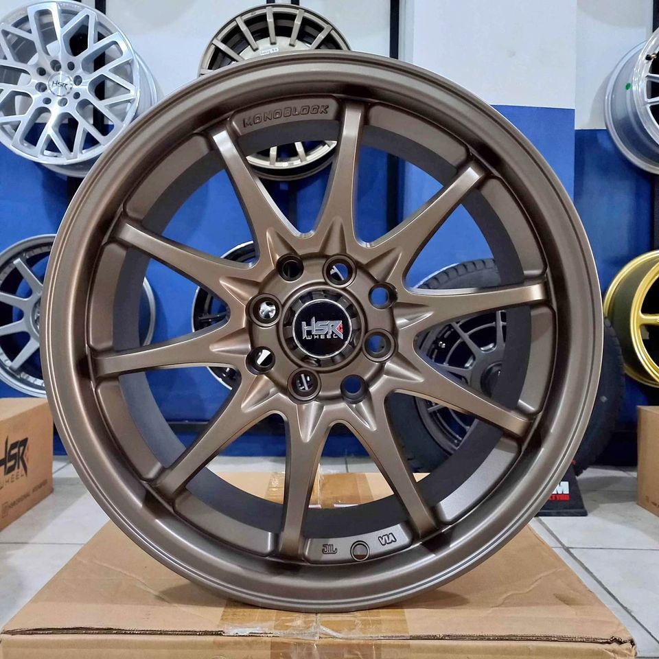 Velg mobil Murah Hsr Hiroshima Ring 16 Bronze Lebar 7 untuk Avanza,Xenia ||Toko velg samarinda