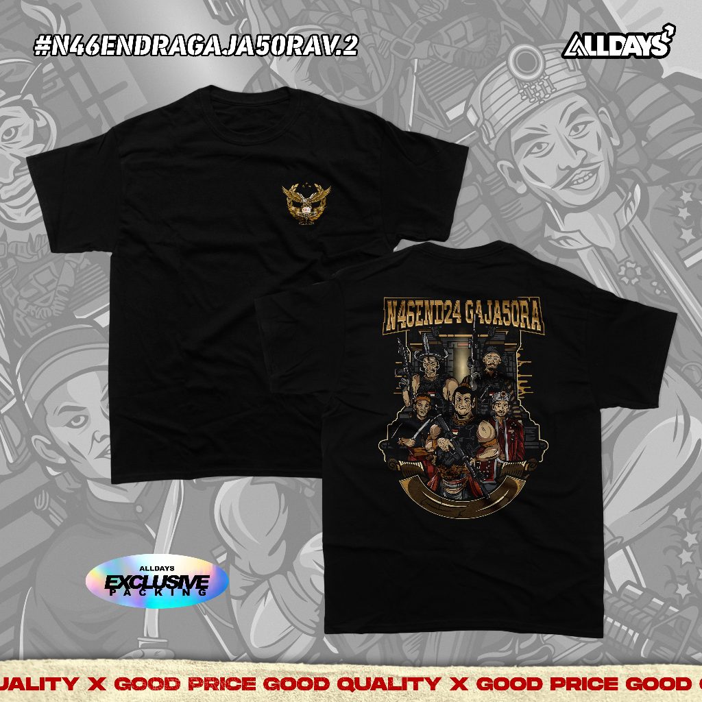 ALLDAYS - Baju Kaos Atasan Tactical Angkatan N46END24 GAJA50RA V.2