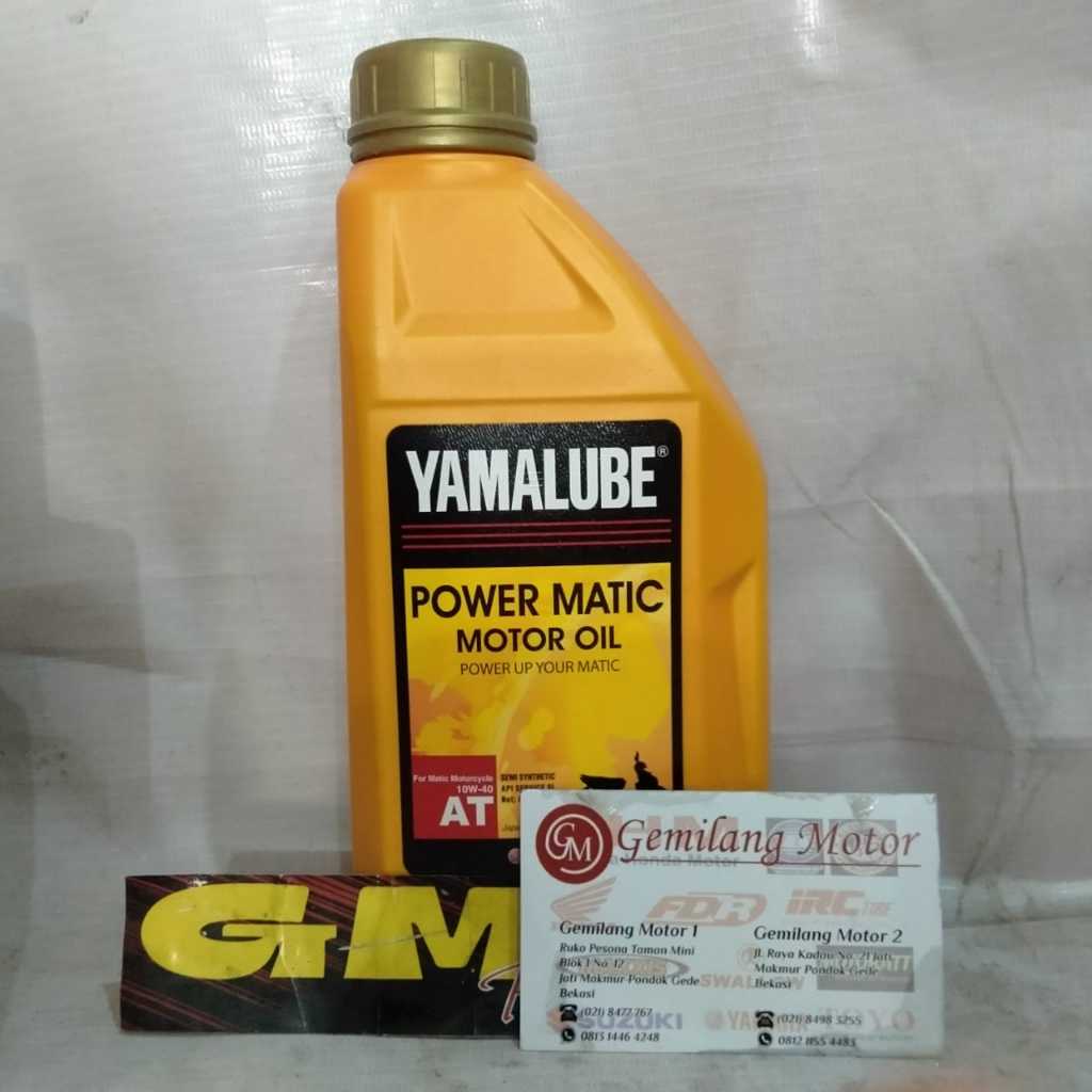 OLI MESIN MOTOR 4 TAK YAMALUBE POWER MATIC 10W30 API SL/JASO MB 0.8L
