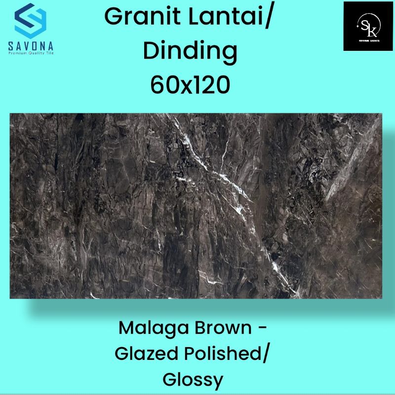 Granit lantai 60x120 Savona Gress Malaga Brown