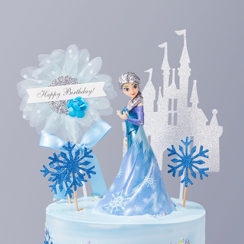 Topper cake Figure Hiasan kue Tart Elsa Frozen Dewasa/ Topper Kue Ulang Tahun Elsa Dewasa