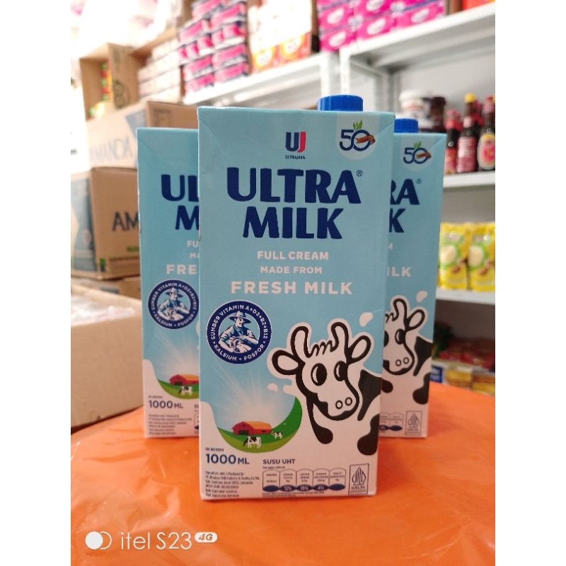 

SUSU ULTRA MILK PLAIN 1000 ML RASA FULL CREAM / RASA COKLAT