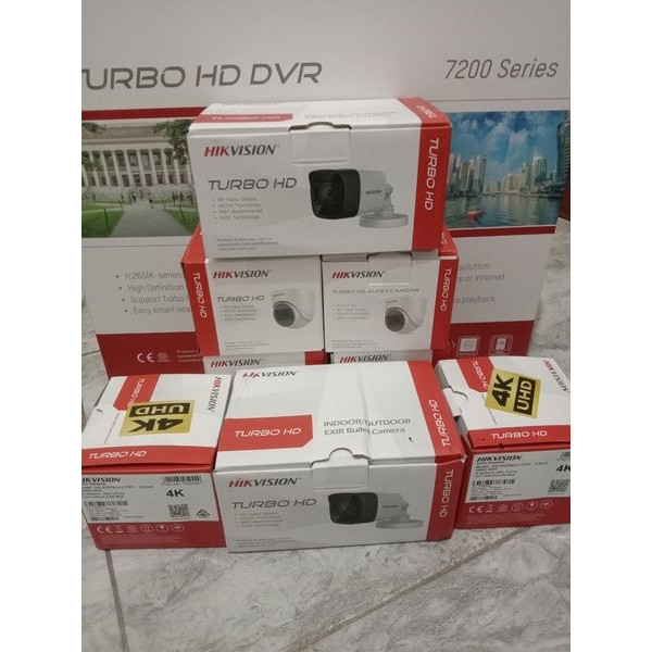 Paket Cctv Hikvision 8.0Mp Dvr 16Channel 16Kamera Harddisk 1TB