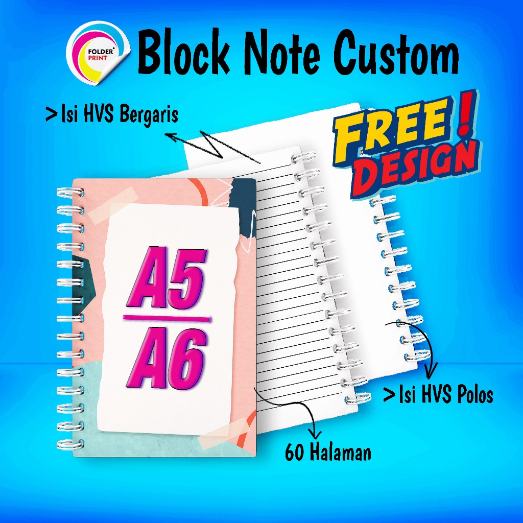 

Block Note Custom Isi 30 Lembar 60 Halaman