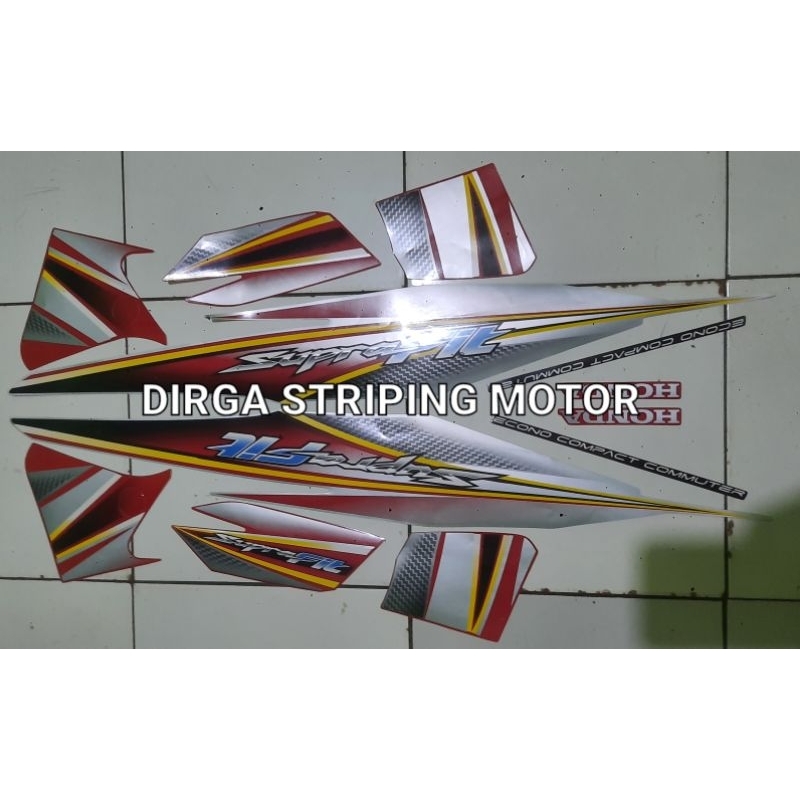 STIKER STRIPING LIST BODY MOTOR HONDA SUPRA FIT NEW 2006