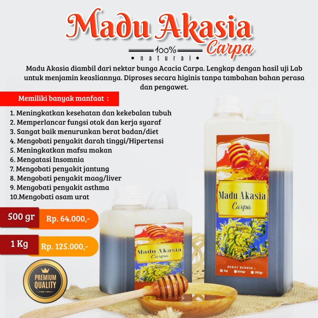 

Madu Murni Akasia Carpa 1 KG