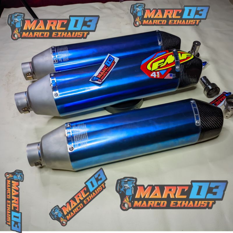 KNALPOT FMF 4.1 RCT SUPER COPY UNTUK CRF WR KLX /DTX SE  KTM SUPER MOTO