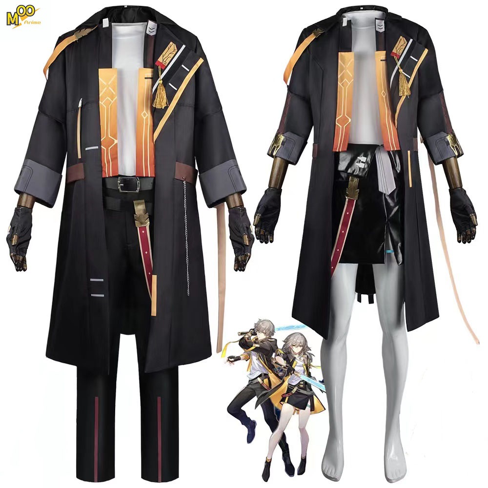 Honkai: Star Rail Male and female Trailblazer cosplay costume Stelle and Caelus cosplay Set and wig