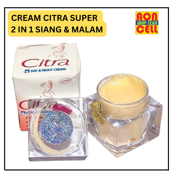CITRA SUPER CREAM WAJAH PELEMBAB WAJAH SKINCARE BEDAK PENCERAH WAJAH PEMUTIH WAJAH CREAM SIANG MALAM