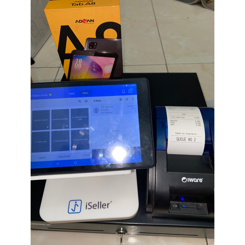 MESIN KASIR ANDROID BEKAS/SECOND LENGKAP MURAH BAGUS/BERKUALITAS