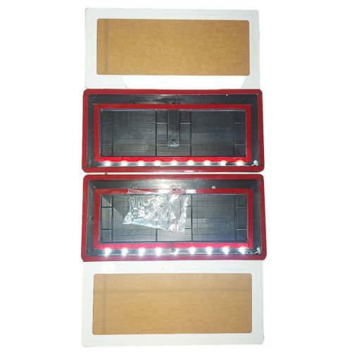 COVER PLAT NOMOR MOTOR AKRILIK PUTIH LED PUTIH