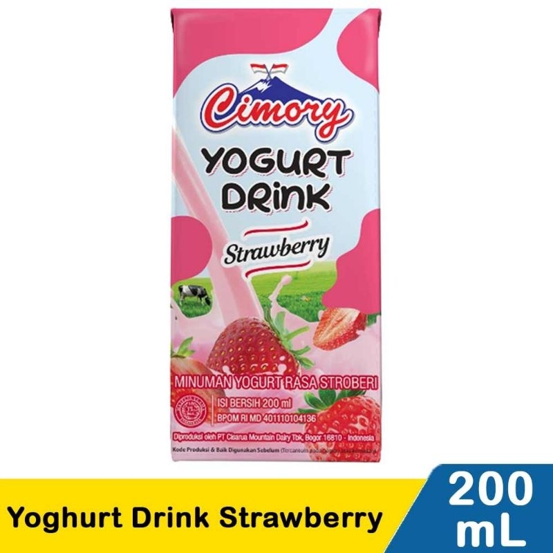 Cimory Yoghurt Drink Strawberry 200mL