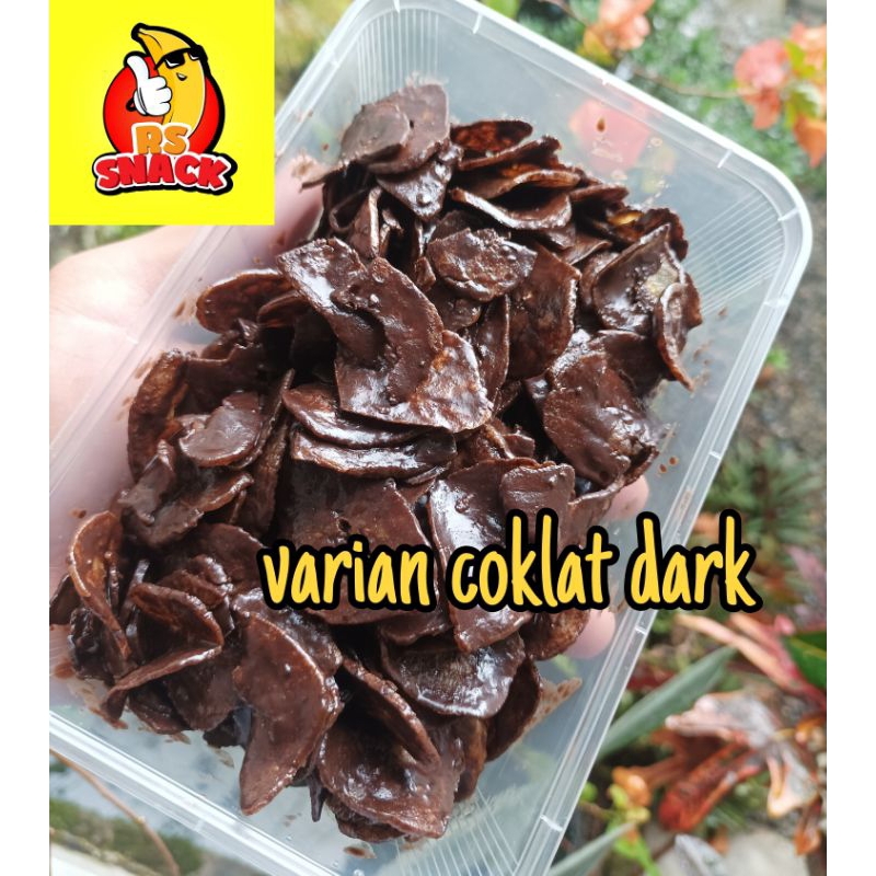 

keripik pisang lumer rasa cokelat